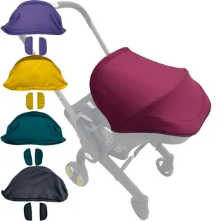 Brogtorl Kinderwagen Überdachung, Sonnenschirm Kompatibel mit Doona Autositz Kinderwagen (Weinrot)
