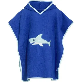Playshoes Badeponcho Frottee-Poncho Hai blau L