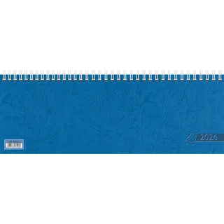 Glocken Querkalender 29,7x10,5cm 1 Woche = 2 Seiten, blau Kalendarium 2026