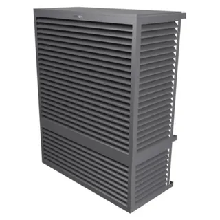 DECOCLIM Aluminium Schutzgehäuse RAL7037 Option XXL, Innenmaße: H 1700 x W 1310 x D 650-800 - Grau
