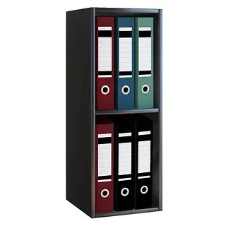 VCM Offas Aktenregal 34 x 30 x 72 cm schwarz
