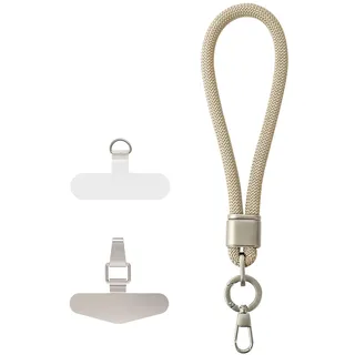 MORSUNBELA Handykette, Verstellbar Handykette Kurz, Handschlaufe Handy, Anti Verlust Lanyard Handyband Kurz Handyanhänger, für Handyhülle Schlüssel usw. Khaki