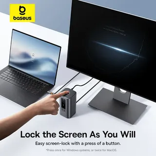 Baseus Wisdom Series 11-in-1 (WIN) Workstation Space Grau