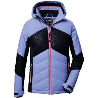 KILLTEC Mädchen Skijacke/Jacke in Daunenoptik mit Kapuze und Schneefang KSW 342 GRLS SKI QLTD JCKT, lavendel, 128,