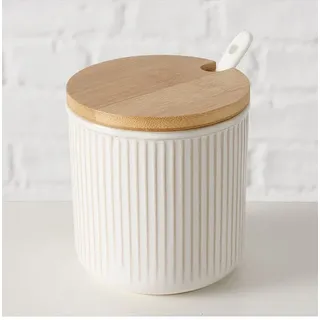 Boltze Marmeladendose "Jonah" in Beige - (H)10,5 cm