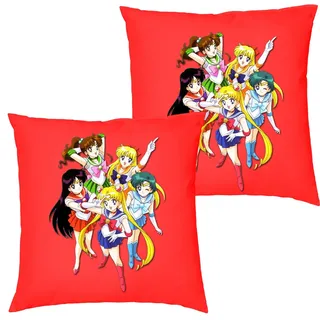 Blondie & Brownie Dekokissen Sailer Moon Anime Manga Mond Kissen mit füllung rot