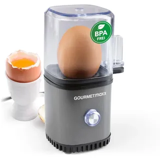 GOURMETmaxx Eierkocher 1 Ei | Egg Boiler mit Eierstecher im Messbecher | Egg Cooker – 3 Härtegrade für deinen Eierbecher | Design Eierkocher klein – spülmaschinenfeste Teile
