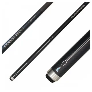 Robertson Carbon Break & Jump Queue HiPower, Profi Anstoß Cue 2-TLG. sowie Break + Jump 3-TLG für max. Power und Präzision im Poolbillard 13‘ Break-Tip, Quick Joint (Break, 2-TLG., 13 mm)