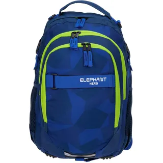 Elephant Schulrucksack HERO SIGNATURE Rucksack (Cyber Camo NEON (Blau Grün-Gelb)) - XL