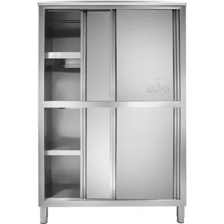 Royal Catering Edelstahl Geschirrschrank 120 cm