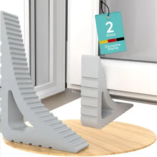 Fensterstopper [2er Set] – Fensterstopper beim Lüften, Fensterkeil & Balkontür Stopper, Fenster Offenhalter & Fensterfeststeller ohne Bohren für Fenster und Türen