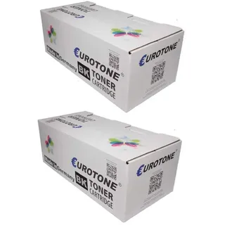 2X Eurotone Toner für Panasonic KX-MB2000 KX-MB2030PD KX-MB2061PD KX-MB2010 KX-MB2025 KX-MB2035 KX-MB2030G-W ersetzt KX-FAT411X KXFAT411X Schwarz