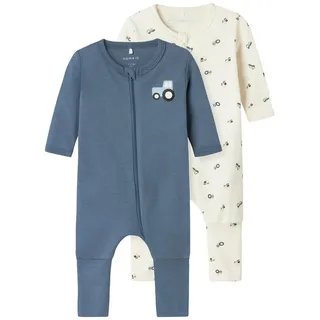 NAME IT Tractor Pyjama 2 Einheiten Jet Stream 0 Monate
