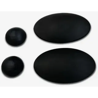 rivea Ersatz-Set Puffer für Sitzring und Deckel Dusch-WC schwarz, BL0624,
