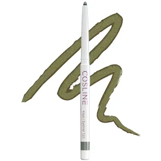 COSLINE Kajal Eyeliner Libelle 120, Grün, Wasserfester Kajal, Verschmiert nicht, Changierender Lidstrich in Grün, Gold & Braun, Weiches Auftragen, Starke Pigmentierung, Vegan, Made in Germany