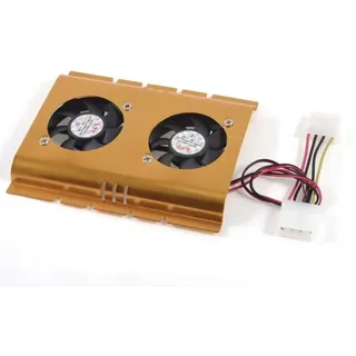 SM-PC® HDD-Kühler 2xLüfter Festplattenkühler Kühlerlüfter #150