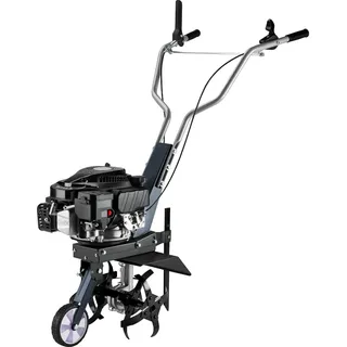 Wiltec Benzin Bodenhacke 36 cm Arbeitsbreite, Gartenhacke mit Motor 144 ccm, Motorhacke 4 Klingen, Bodenfräse mit Antrieb Euro 5, robuste Gartenfräse