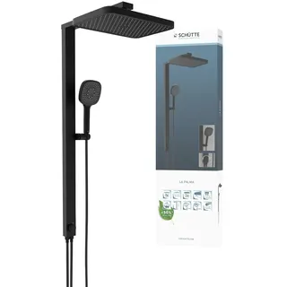 Schütte La Palma Überkopfbrause-Set Schwarz 104 cm