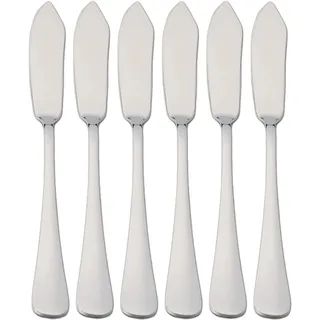 6 Fischmesser 21 x 2,2 cm Edelstahl 18/0 Schlichtes Und Elegantes Design
