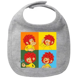 Bavariashop Lätzchen ®Pumuckl Lätzchen "Meisterwerk" grau