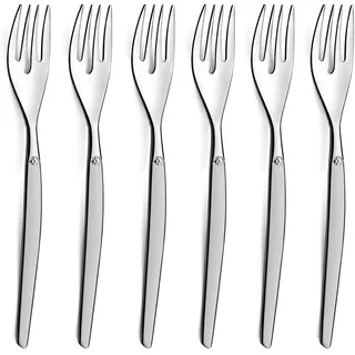Lou Laguiole JET Kuchengabeln, Edelstahl 18/0, satiniert, 6-teilig