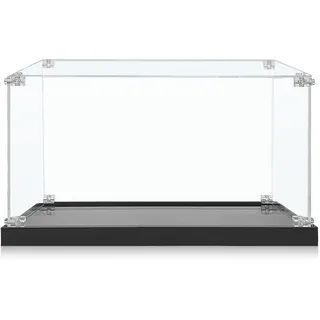 ICUANUTY Acryl Vitrine für Lego Technic Koenigsegg Jesko Absolut Supersportwagen in Grau 42173, Vitrine für Lego 42137/42138/42151/42169/42123/42161/42165/42169/42184/42153, 35X20X15cm (Nur Vitrine)