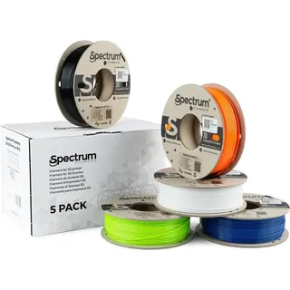Tisková struna Spectrum 80748 (Barevná) mix Artic White, Deep Black, Lion Orange, Navy Blue, Lime Gr