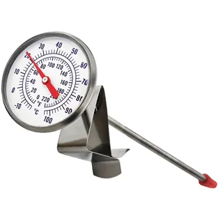 Milchthermometer ideal für Milchkäse Joghurt Kaffee mit Sonde 165 mm lang
