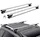 Dachträger Universal Dachgepäckträger Auto Alu Querträger 90 kg Tragkraft für erhöhte Seitenschiene mit Lücke passend Innenabstand des Dachbalkens 19-116 cm 53 2 Zoll Aluminium-dachträger-querträger
