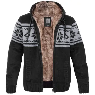 bw-online-shop Norweger Strickjacke Taylor schwarz, Größe XL