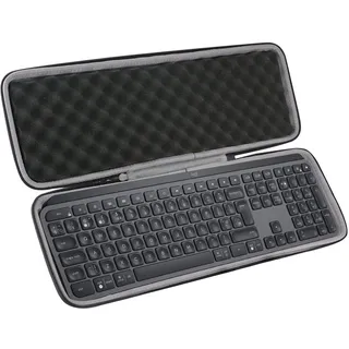 co2CREA case Harte reiseschutzhülle Etui Tasche für Logitech MX Keys/MX Keys S/MX Keys Plus Fortschrittliche Kabellose Tastatur (Nur Tasche, Enthält Keine Tastatur)