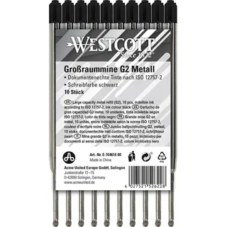 Westcott Kugelschreibermine G2 E-744614 1,2 mm Schwarz