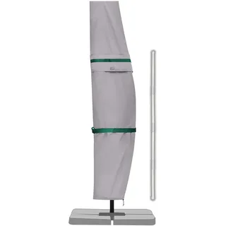 Sekey Schutzhülle für Ampelschirm 300cm, Abdeckhaube mit Belüftungsöffnungen, wasserdicht, Hellgrau / Sekey