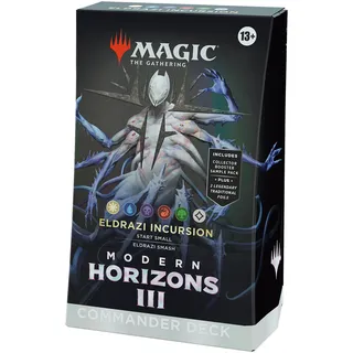 Magic: The Gathering Modern Horizons 3 Commander-Deck – Eldrazi-Invasion (Deck mit 100 Karten, Sammler-Booster-Probepackung mit 2 Karten + Zubehör) (English Version)