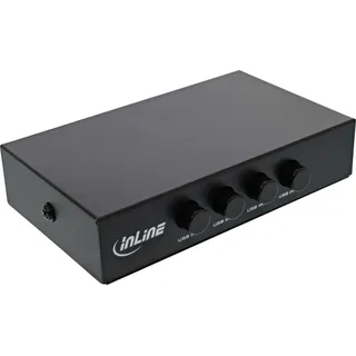 InLine InLine® USB 2.0 Umschalter manuell, USB-A Gerät an 4 Computer