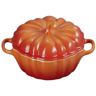 LE CREUSET Kürbis Förmchen 350ml Ofenrot HALLOWEEN - B/H/T ca. 12,90x9,70x16,00