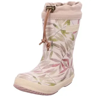 Bisgaard Unisex Kinder Thermo Rain Boot, Beige Leaves, 31 EU