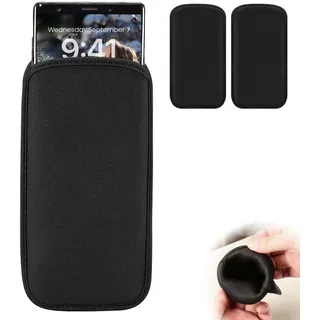 2 Stück Handy Tasche Universal, Leichte Weiche Handysocke aus Neopren | Stoßfeste Handy Socke, Praktische Smartphone Tasche für Outdoor Sport und Freizeit, Kompatibel mit iPhone 13 14 15 16 Pro