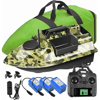 YLLLLY 12000mAh 500m GPS futterboot mit 3 Katapultbuchten. Köderboote zum Karpfenangeln mit GPS, 16 Speicherpunkten(Bait Boat D)