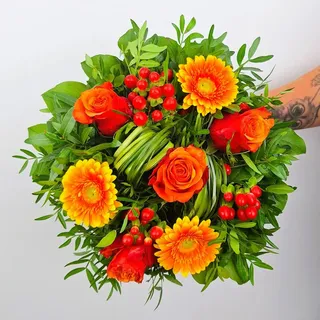 Blumenstrauß Herzensglück mit Gerbera