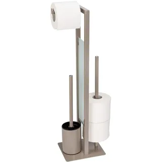 Wenko WC-Garnitur Rivalta Taupe 1 St.
