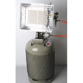 Gazcamp Heizstrahler mit Piezo und einer 11 Kg Propangasflasche (leer)