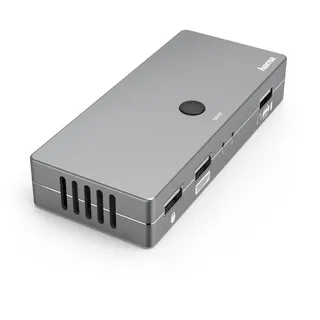 Hama KVM-Umschalter "Connect2Switch", inkl. Kabel, 4 Ports (00200135)