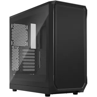 Fractal Design Focus 2 Black ATX Gaming Gehäuse Clear Tint TG Seitenfenster