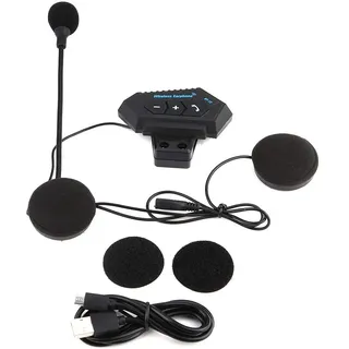 DewinLVD Motorrad Headset, BT12 Helm Kopfhörer Bluetooth Helm-Headset V5.0 | Unterstützung Freisprecheinrichtung Intercom Motorrad Helm Lautsprecher Sprachansagefunktion Musikanrufsteuerung