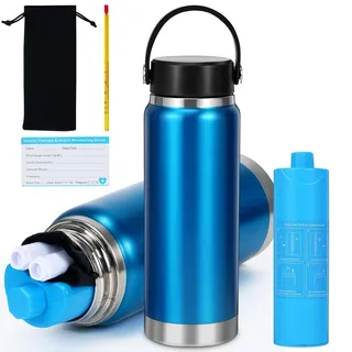 Yaskyly Insulin Kühltasche Kühlbox 48 Stunden Kühlung Medikamenten Kühltasche mit Thermometer&Biogel Ice Pack, Insulinpen Kühl Tasche für Reisen Hält 3-7 Insulinpens Aufbewahrung zur Diabetikerbedarf
