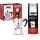 6 Tassen silber inkl. Perfetto Moka Classico 250 g
