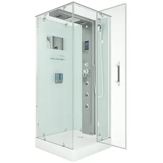 AcquaVapore AquaVapore Dampfdusche Duschtempel Sauna Dusche Duschkabine D38-10R2 90x90 cm