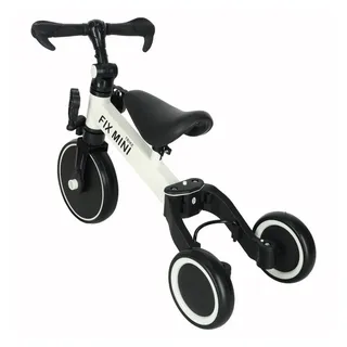 Trike Fix Dreirad Laufrad Kinderrad Spielfahrzeug, 3in1, Pedale abnehmbar, verstellbar, bis 30 kg weiß