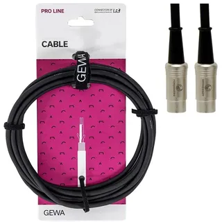 GEWA Midikabel Pro Line 3m, schwarz
